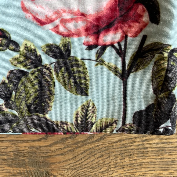 CeCe Half Sleeve Shift Dress, light blue with floral pattern - Picture 8 of 10